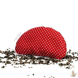 Pohanková podložka pod zápěstí červená