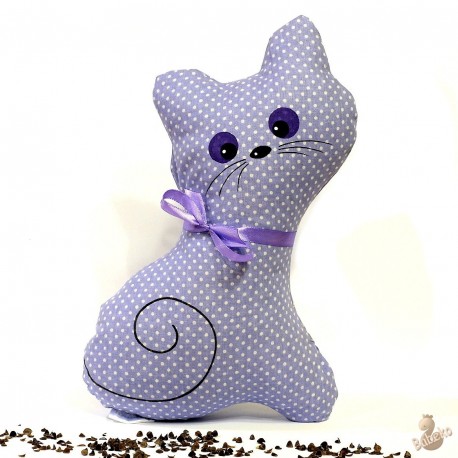 Pohanková kočička fialový puntík