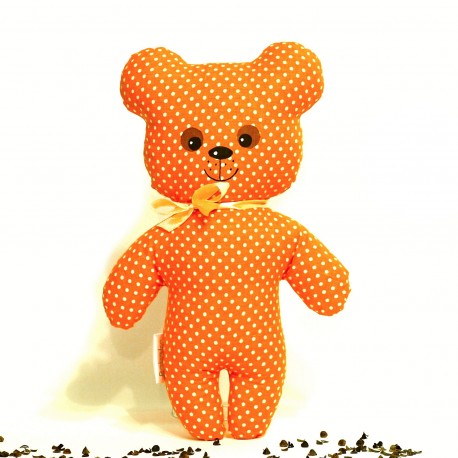 Pohankový medvídek oranžový puntík