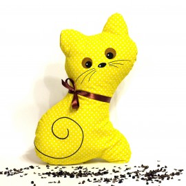 Pohanková kočička žlutý puntík
