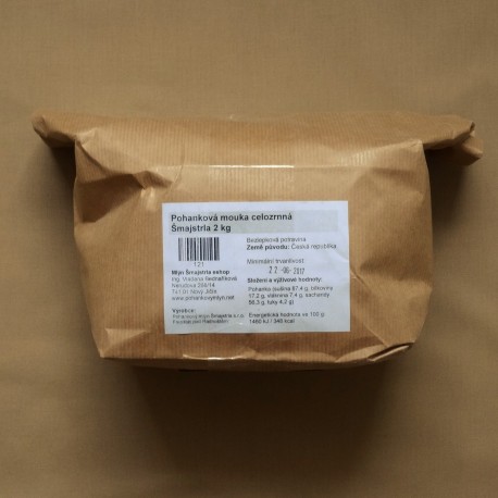Pohanková mouka celozrnná Šmajstrla 1 kg