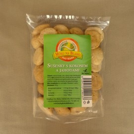 Sušienky s kokosom a jahodami 130 g