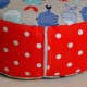 Pohankový meditační sedák 38 x 15 cm rybičky / červený puntík