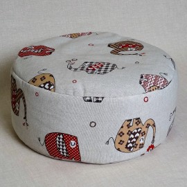 Pohánkový meditačný sedák 38 x 15 cm sloni