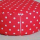 Pohankový meditační sedák 38 x 15 cm růžový puntík