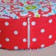 Pohankový meditační sedák 38 x 10 cm mandaly růžové