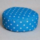 Pohánkový meditačný sedák 30 x 10 cm modrý puntík