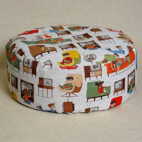 Pohankový meditační sedák 38 x 15 cm sloni