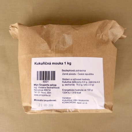 BIO kukuřičná mouka 1 kg