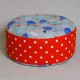 Pohankový meditační sedák 30 x 10 cm rybičky / červený puntík