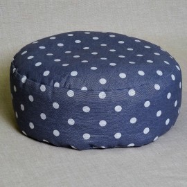 Pohánkový meditačný sedák 30 x 10 cm šedý puntík
